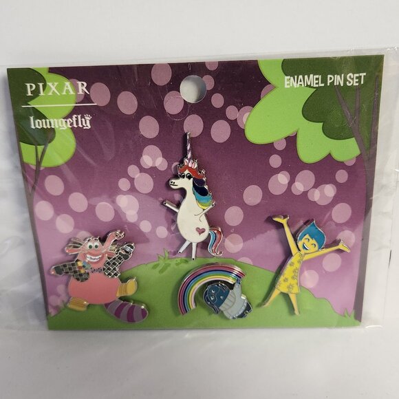 Loungefly Pixar Inside Out Pin Set 4 Pins Characters 2020 Authentic New - Picture 1 of 4